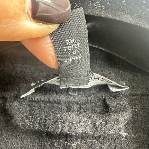 Eileen Fisher Size S Lightweight Boiled Wool Long Vest Responsible Wool Black - Picture 6 of 9